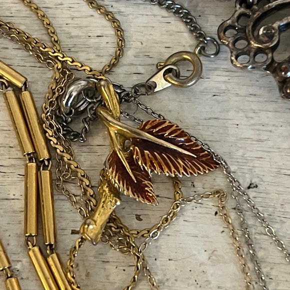 Lot MCM + Costume Jewelry Monet Avon ART unmarked crystal necklace bracelet - Picture 9 of 16